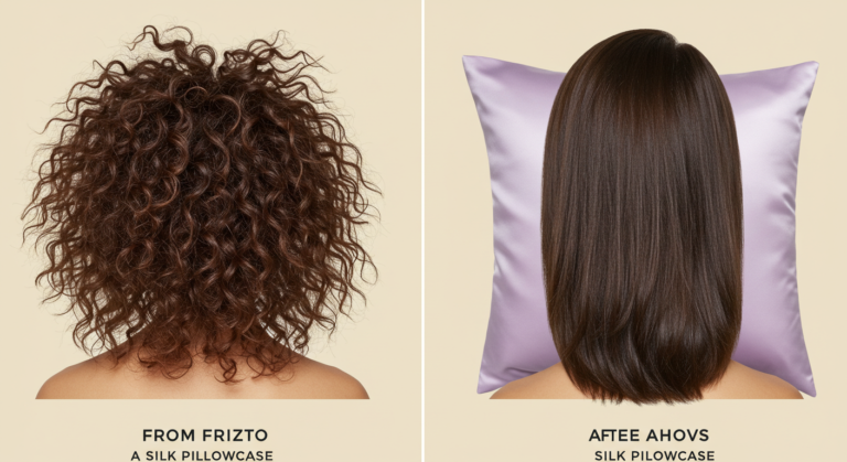 From Frizz to Fabulous: A Silk Pillowcase Transformation